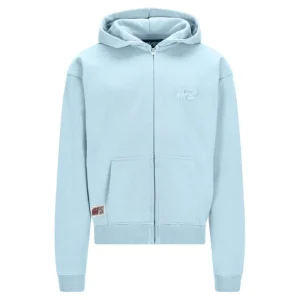 Blue Basic Baby NOFS Zipper Hoodie