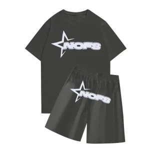 Nofs Summer T Shirt With Short Charcoal Grey