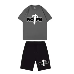 Nofs x Trapstar Summer Suit – Dark Gray & Black