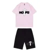 Nofs x Trapstar Two-Tone Summer Set (Light Pink/Black)