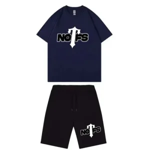 Nofs x Trapstar Two-Tone Summer Set (Navy/Black)