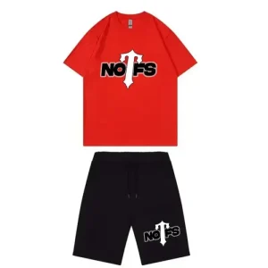 Nofs x Trapstar Two-Tone Summer Set (Red/Black)