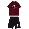 Nofs x Trapstar Two-Tone Summer Set (Wine Red/Black)