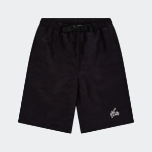 Nofs Black Windbreaker Shorts
